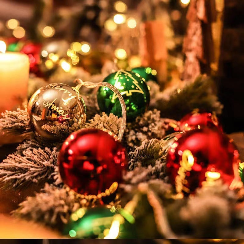 Christmas electroplated ball Christmas light LED string