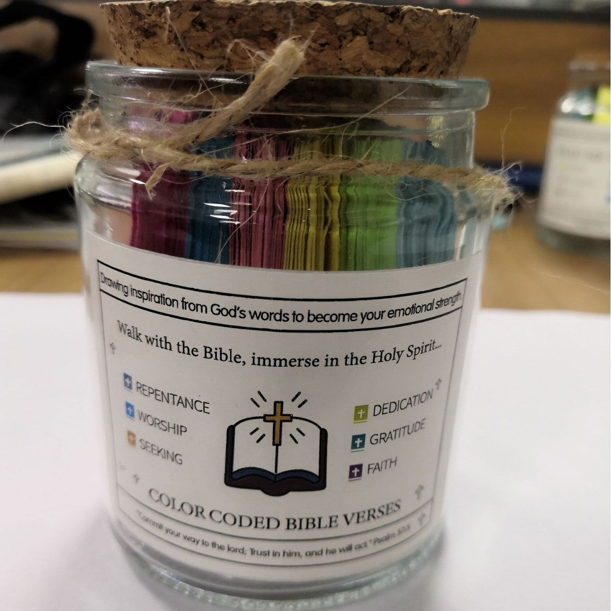 Bible Verses in a Jar, Christian Gifts, Prayer Gifts