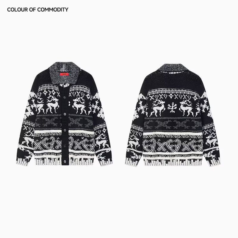 Christmas Knitted Sweater Loose Sweater for Men
