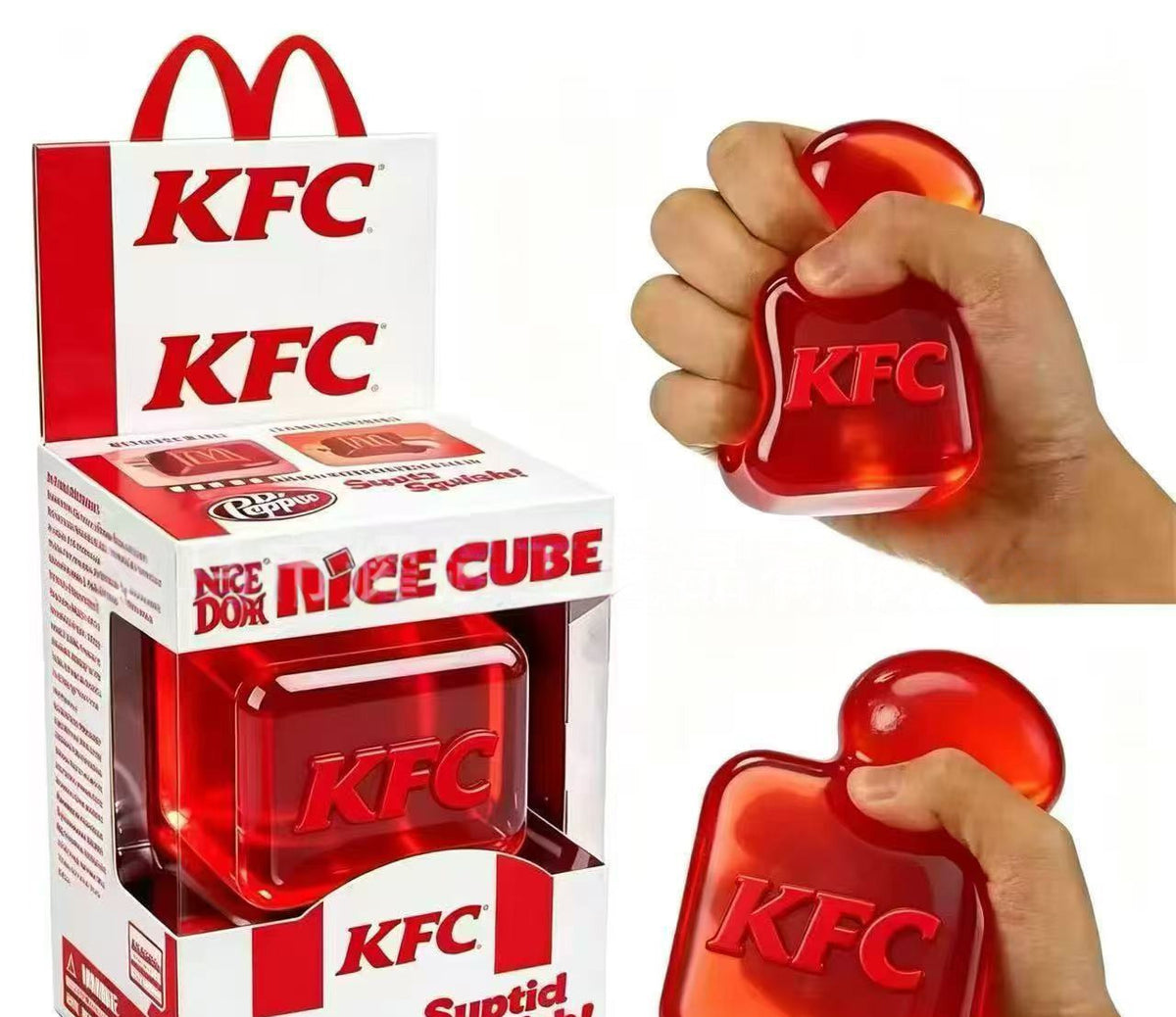 Pinch ice cubes to relieve stress, toy pressure ball