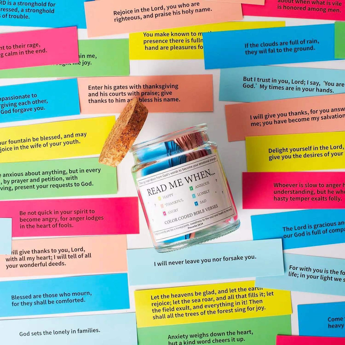 Bible Verses in a Jar, Christian Gifts, Prayer Gifts