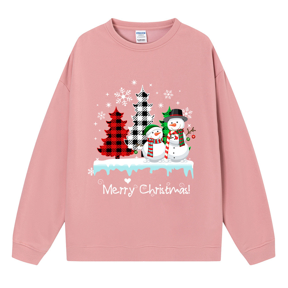 Christmas ladies' top snowman Christmas tree hoodie