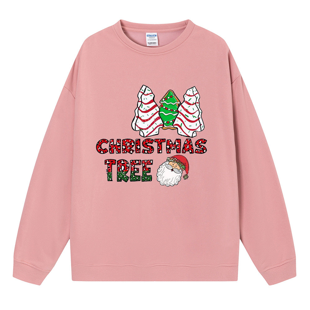 Christmas tree cake Christmas tree print sweater