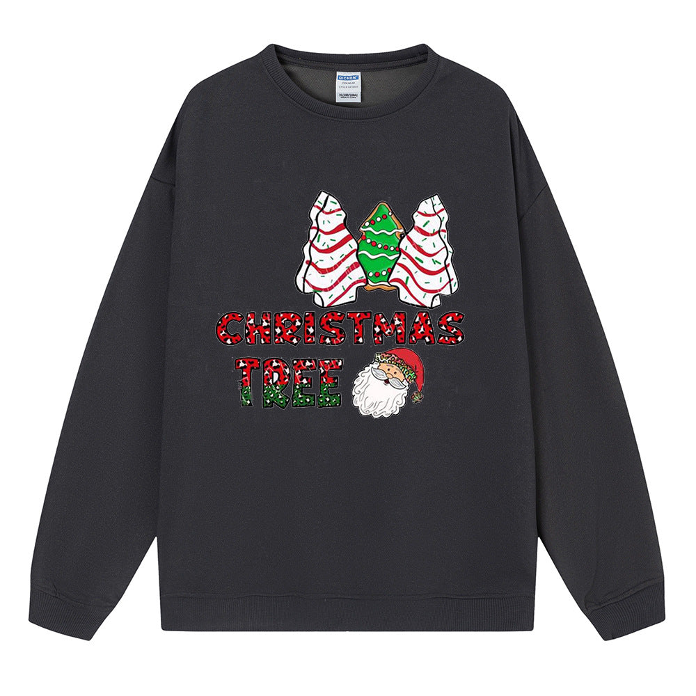 Christmas tree cake Christmas tree print sweater
